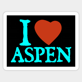 I Love Aspen Magnet